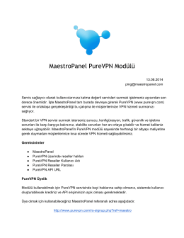 PureVPN Modül Dokümantasyonu [pdf]