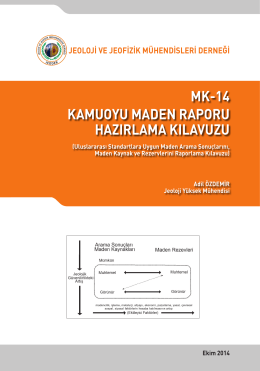 mk-14 kamuoyu maden raporu hazırlama kılavuzu