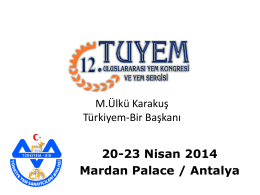 M. Ülkü KARAKUŞ - Türkiye Yem Sanayicileri Birliği