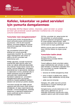 Kafeler, lokantalar ve paket servisleri için yumurta damgalanması