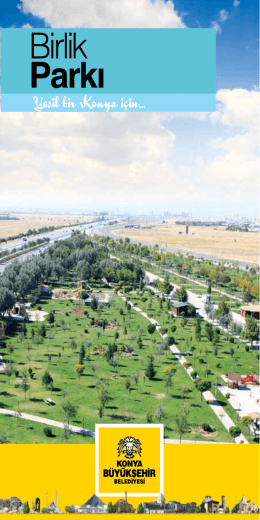 Birlik Parkı - Konya Büyükşehir Belediyesi