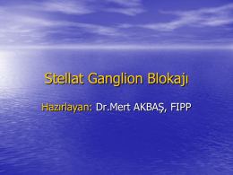 Stellat Ganglion Blokajý - Doç.Dr.Mert AKBAŞ,FIPP