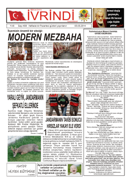 MODERN MEZBAHA - İvrindi Gazetesi