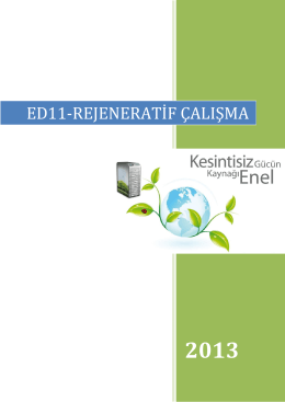 ed11-rejeneratif çalışma - Enel Enerji Elektronik