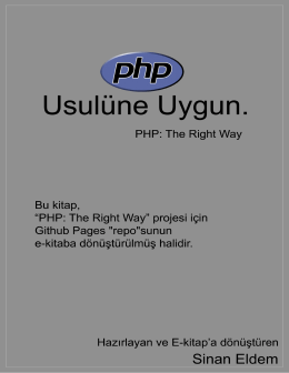 PHP: "Usulüne" Uygun