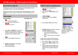 ISO-XML olmadan - TRACK-Leader için Kısa Kılavuz
