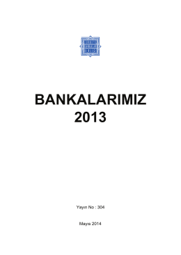 bankalarımız 2013 - Türkiye Bankalar Birliği