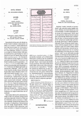 Kıyade - İslam Ansiklopedisi
