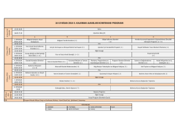 16-19 nisan 2014 ıı. kalkınma ajansları konferansı programı