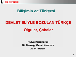 Slayt 1 - Türkiye Bilişim Derneği