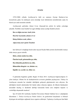 Türkiye-Azerbaycan Hukuk Günleri Önsözü