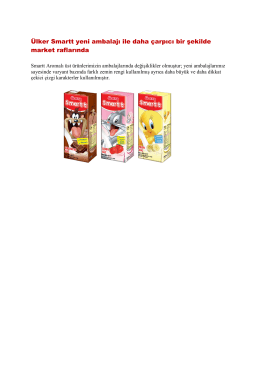 Ülker Smartt Süt Yeni Ambalaj Tasarımları