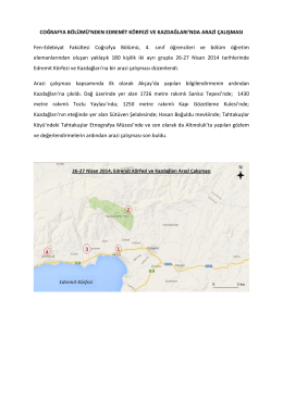 27 Nisan 2014, Edremit Körfezi ve Kazdağları