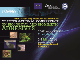 2. Uluslararası Biyolojik ve Biyomimetik Yapışkanlar Konferansı
