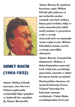 AHMET RASİM (1864
