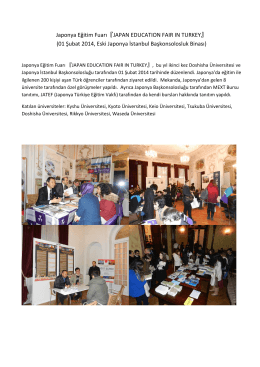 Japonya Eğitim Fuarı『JAPAN EDUCATION FAIR IN TURKEY』 (01