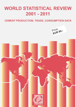 world statistical review 2001 - 2011 cement production, trade