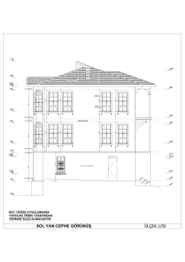 SOL YAN CEPHE GÖRÜNÜŞ ÖLÇEK:1/50