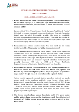 İKTİSADİ GELİŞME MALİ DESTEK PROGRAMI-5 (TRA2-15