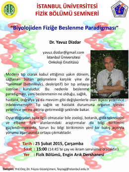 Slayt 1 - İstanbul Üniversitesi