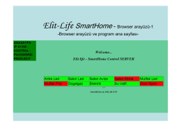 Elit-Life SmartHome - Browser arayüzü-1 -Browser