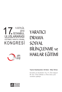 17. İstanbul Uluslararası Eğitimde Yaratıcı Drama