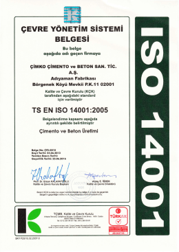 TS EN ISO 14001:2005