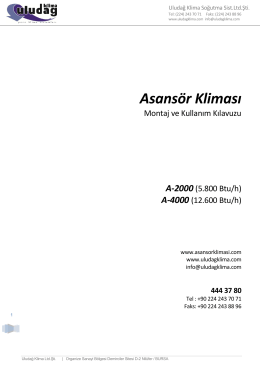 Asansör Kliması