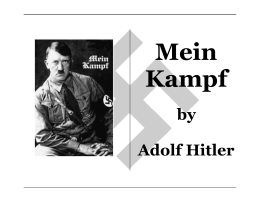 by Adolf Hitler