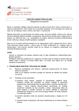 2012_Serbo-croate_Réglement de discipline
