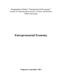 (2013) Entrepreneurial economy