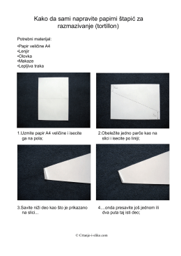 Kako da sami napravite papirni štapić za razmazivanje (tortillon)
