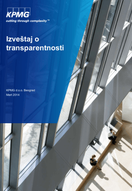 Izveštaj o transparentnosti