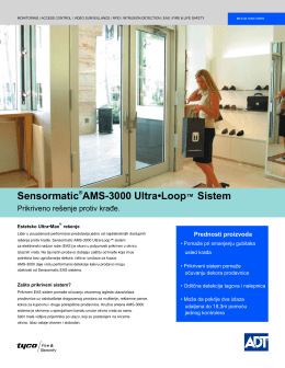 Sensormatic®AMS-3000 Ultra•Loop™ Sistem