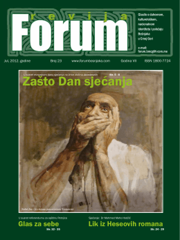 Prvo spomen - forum bošnjaka/muslimana crne gore