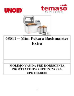 68511 – Mini Pekara Backmaister Extra
