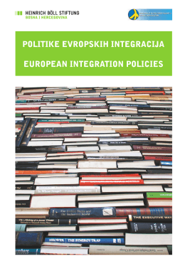Publikacija: Politike evropskih integracija_BHS and ENG