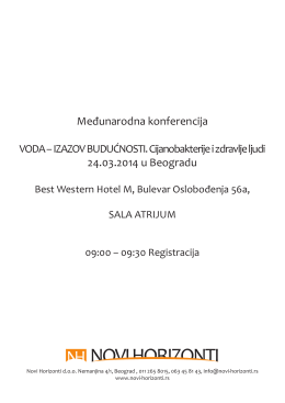 Međunarodna konferencija 24.03.2014 u Beogradu