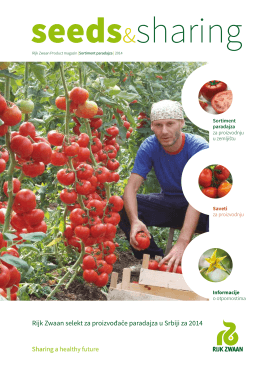 Rijk Zwaan selekt za proizvođače paradajza u Srbiji za 2014