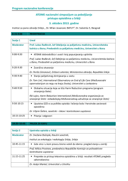 Program nacionalne konferencije ATOME