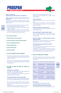 Preuzmite uputstvo za Prospan ® sirup u PDF obliku