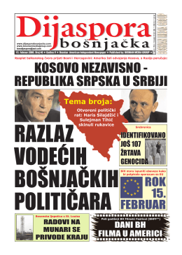 Dijaspora Feb 2008 - Bosnian Media Group