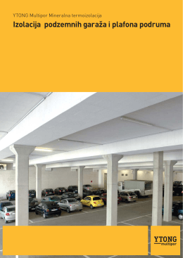 Izolacija podzemnih garaža i plafona podruma