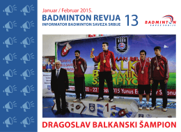 OVDE - Badminton Savez Srbije