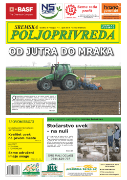 Sremska poljoprivreda broj 37 11. april 2014.