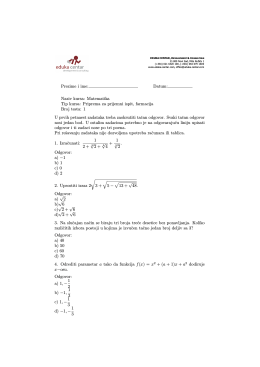 Test iz matematike 1 (pdf)