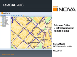 Praktična primena GIS-a u infrastrukturnim organizacijama