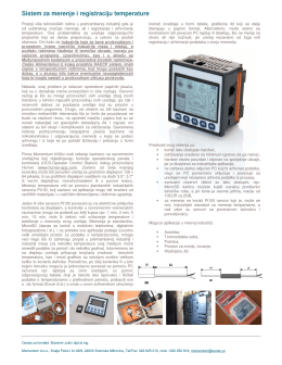 Sistem za merenje i arhiviranje temperature na bazi kontrolera Horner