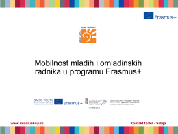04-1 Mobilnost mladih i omladinskih radnika u programu Erasmus+