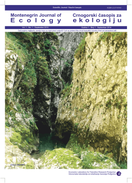 Crnogorski časopis za ekologiju Montenegrin Journal of Ecology